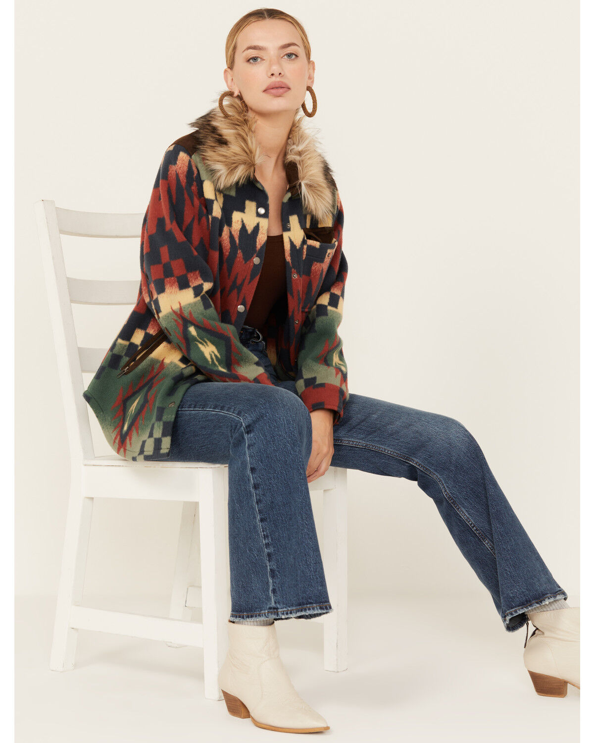 Image #1 - Tasha Polizzi Women's Southwestern Print Blanket Blue Ridge Jacket, Multi, hi-res