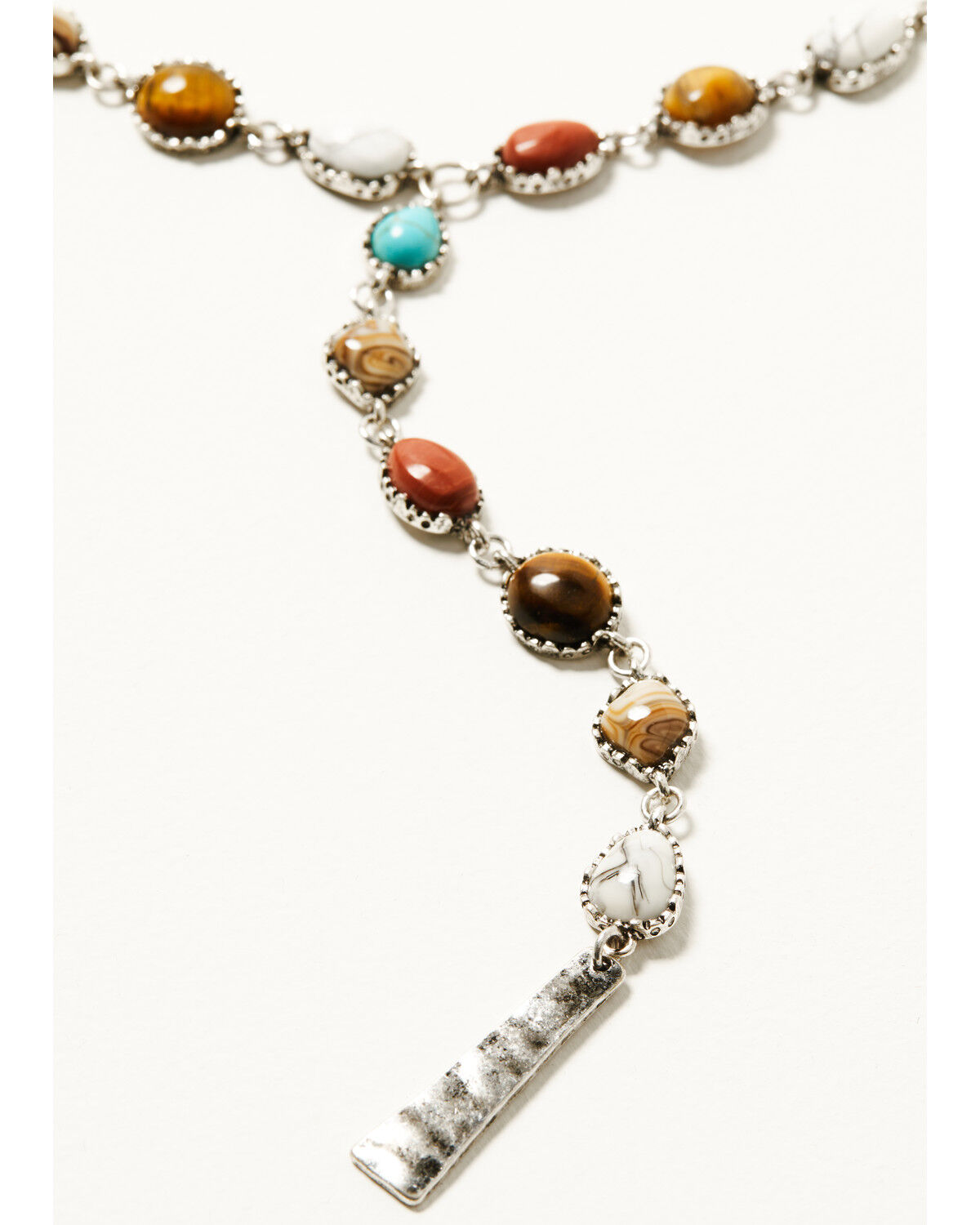 Image #2 - Shyanne Women's Americana Lariat Necklace, Silver, hi-res