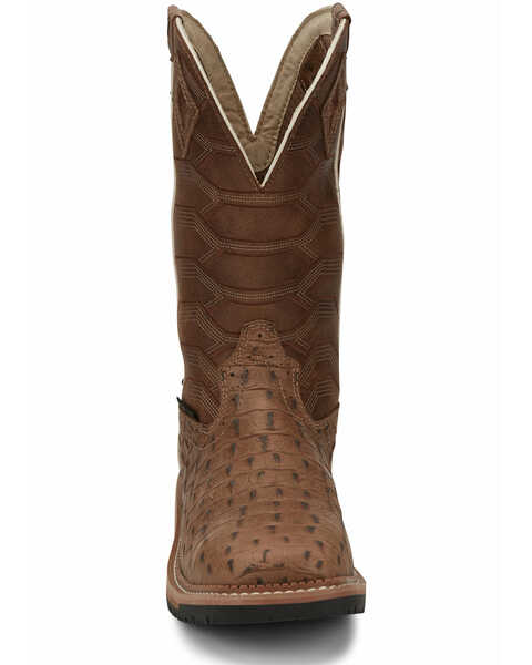 Image #5 - Justin Men's Derrickman Western Work Boots - Composite Toe, Camel, hi-res