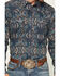 Image #3 - Moonshine Spirit&reg; Men's Show Stopper Floral Print Long Sleeve Snap Western Shirt, Blue, hi-res
