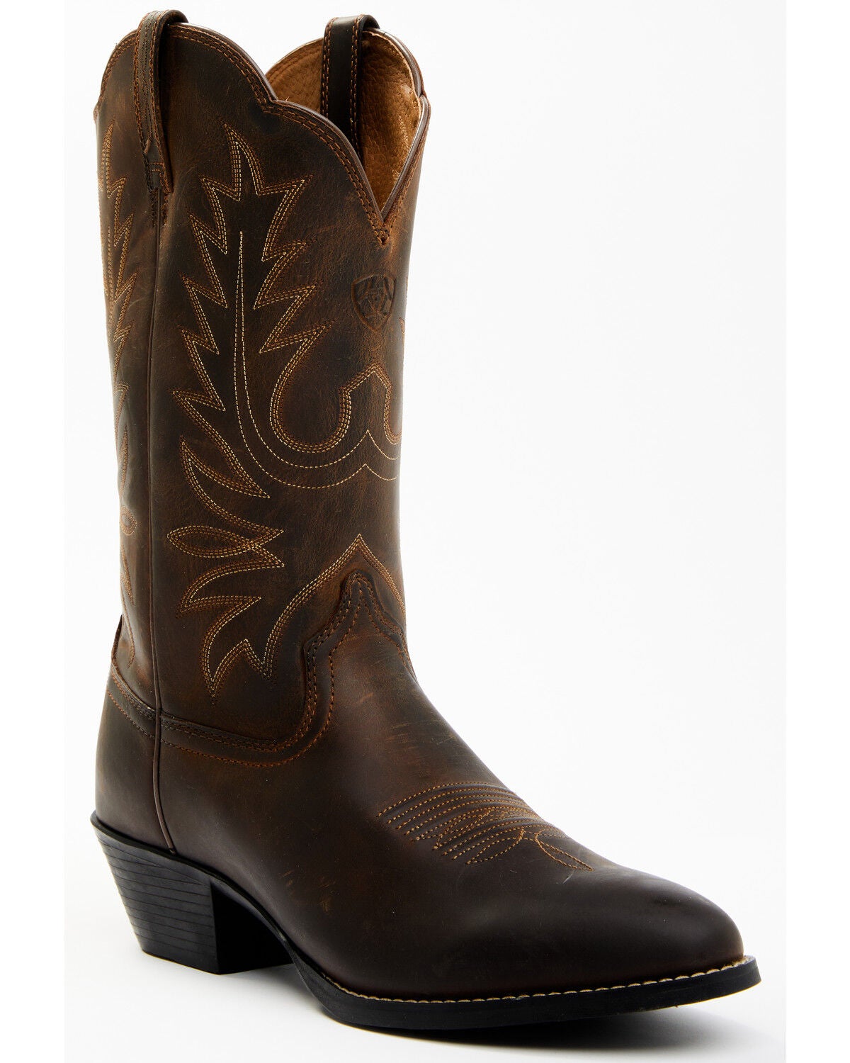Ariat Women's Heritage performance Western Boots - Round Toe, Distressed, hi-res