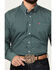 Image #3 - Cinch Men's Geo Print Long Sleeve Button-Down Western Shirt, Dark Green, hi-res