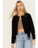 Image #1 - Shyanne Women's Faux Suede Fringe Jacket, Black, hi-res