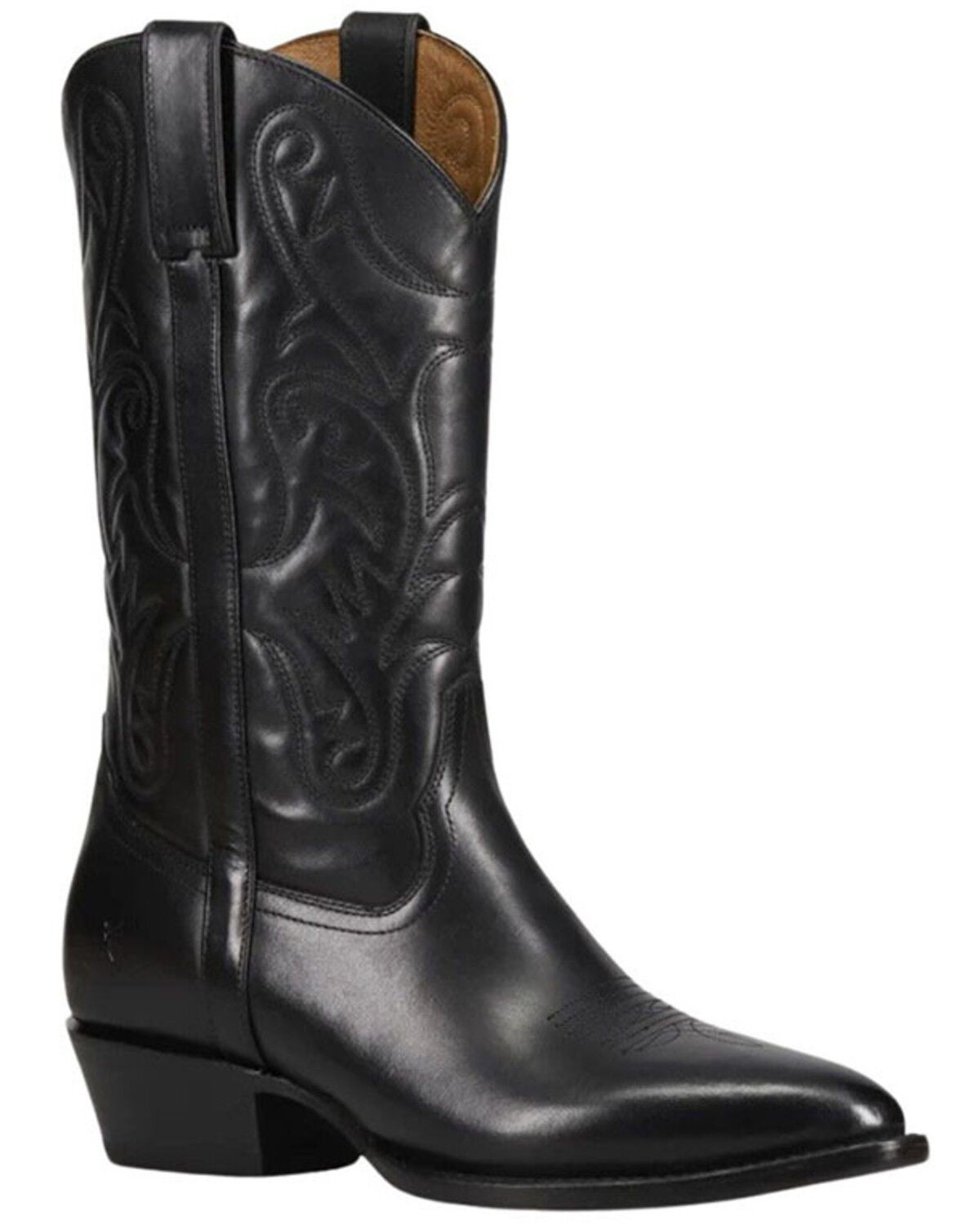 Frye Men's Bruce Western Boots - Round Toe, Black, hi-res