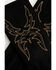 Image #2 - Idyllwind Women's Noel Oversized Boot Stitch Embroidered Faux Suede Gloves, Black, hi-res