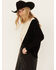 Image #1 - Revel Women's Cross Front Mock Neck Sweater, Black, hi-res