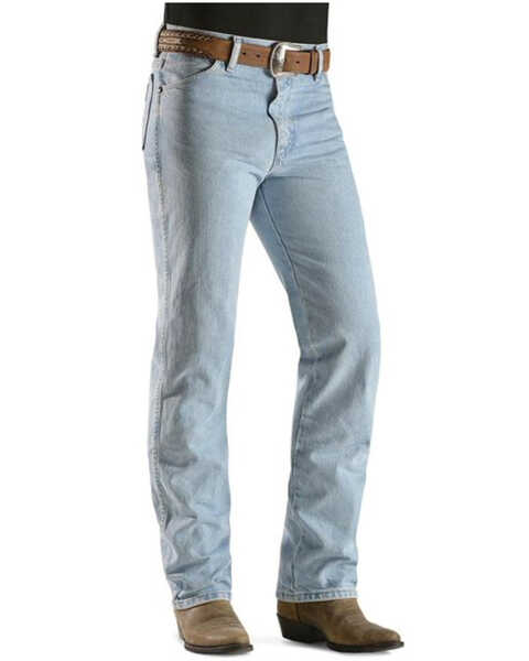 Wrangler Men's 936 Cowboy Cut Slim Fit Prewashed Jeans, Bleach Indigo, hi-res