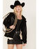 Image #1 - Boot Barn x Understated Leather Women's Sunburst Leather Jacket, Black, hi-res