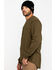 Image #3 - Hawx Men's Olive Long Sleeve Work Pocket T-Shirt - Tall , Olive, hi-res