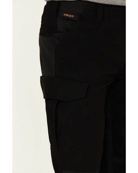 Ariat Men's M5 Rebar Durastretch Ripstop Cargo Tapered Straight Work Pants , Black, hi-res