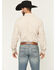 Image #4 - Cody James Men's Tanhue Plaid Print Long Sleeve Snap Western Shirt, Sand, hi-res