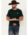 Image #2 - Cinch Men's Logo Short Sleeve Graphic T-Shirt, Dark Green, hi-res