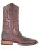 Corral Men's Chocolate Embroidery Western Boots - Square Toe, Chocolate, hi-res