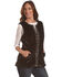 Image #1 - Tesoro Moda Women's Black Faux Fur Vest, , hi-res
