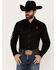 Image #1 - Rodeo Clothing Men's Mexico Bronco Long Sleeve Snap Western Shirt, Black, hi-res