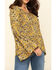 Image #4 - Rock & Roll Denim Women's Yellow Floral Bell Sleeve Top, Mustard, hi-res