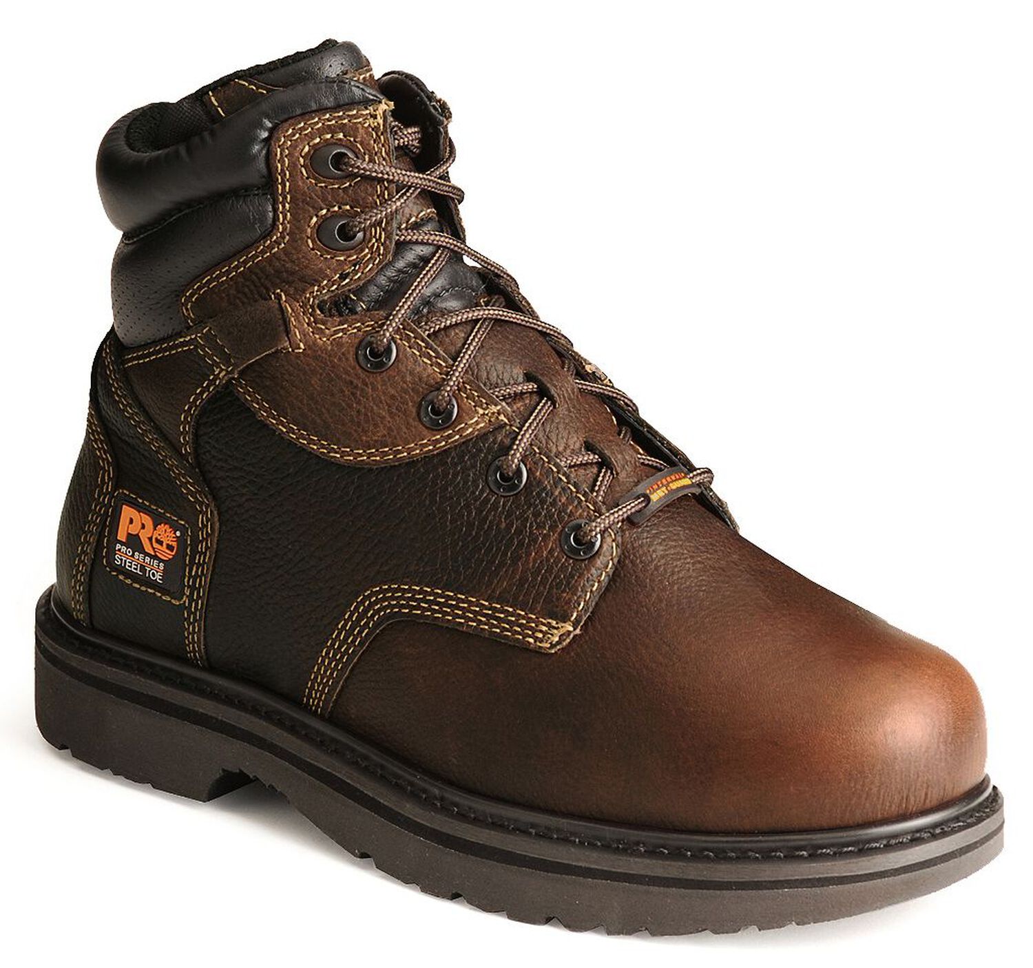 Image #1 - Timberland PRO Men's 6" Internal Met Guard Work Boots - Steel Toe, Burgundy, hi-res