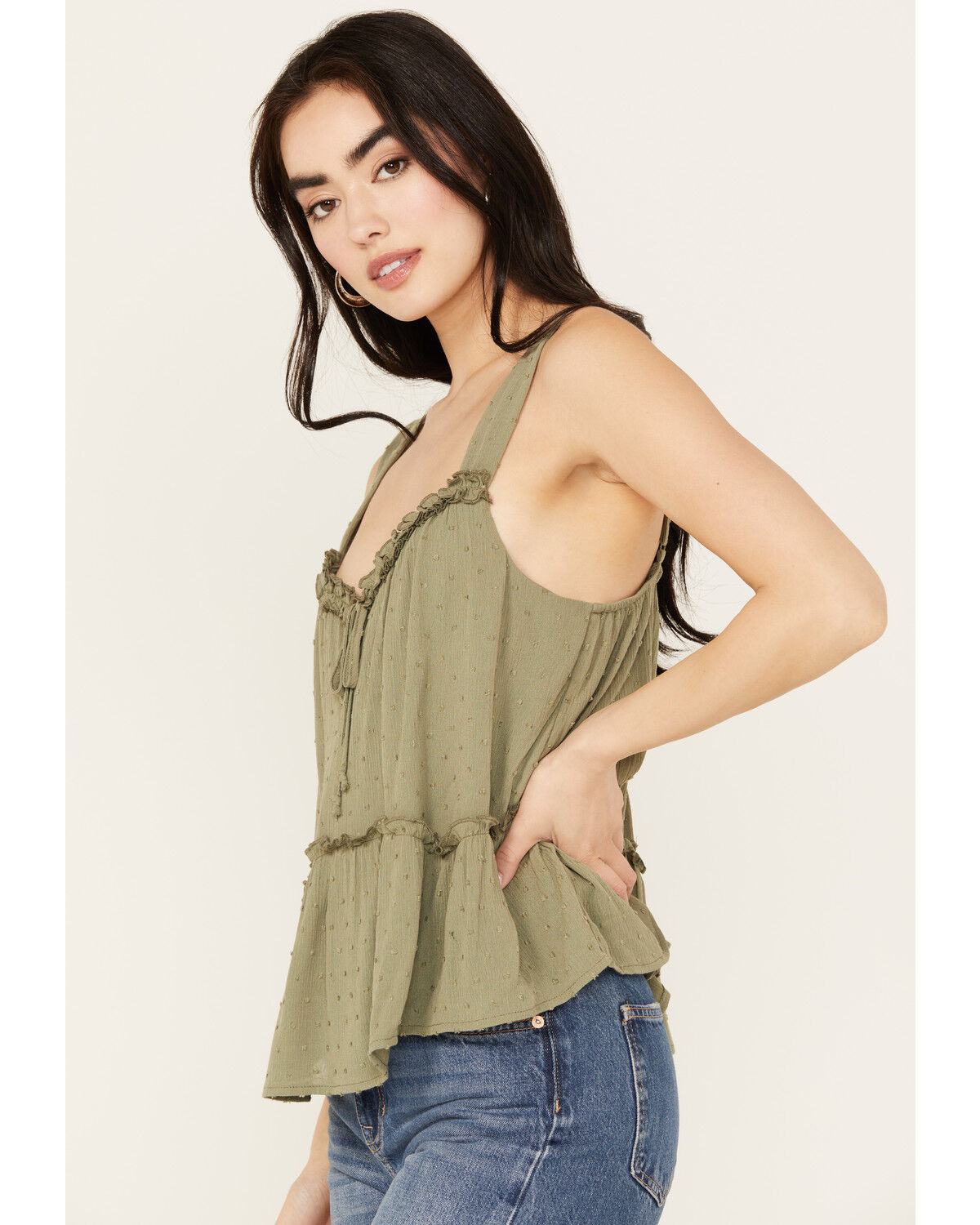 Image #2 - Trixxi Women's Swiss Dot Tank, , hi-res