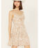 Image #2 - Wild Moss Women's Paisley Print Knot Front Mini Dress, , hi-res
