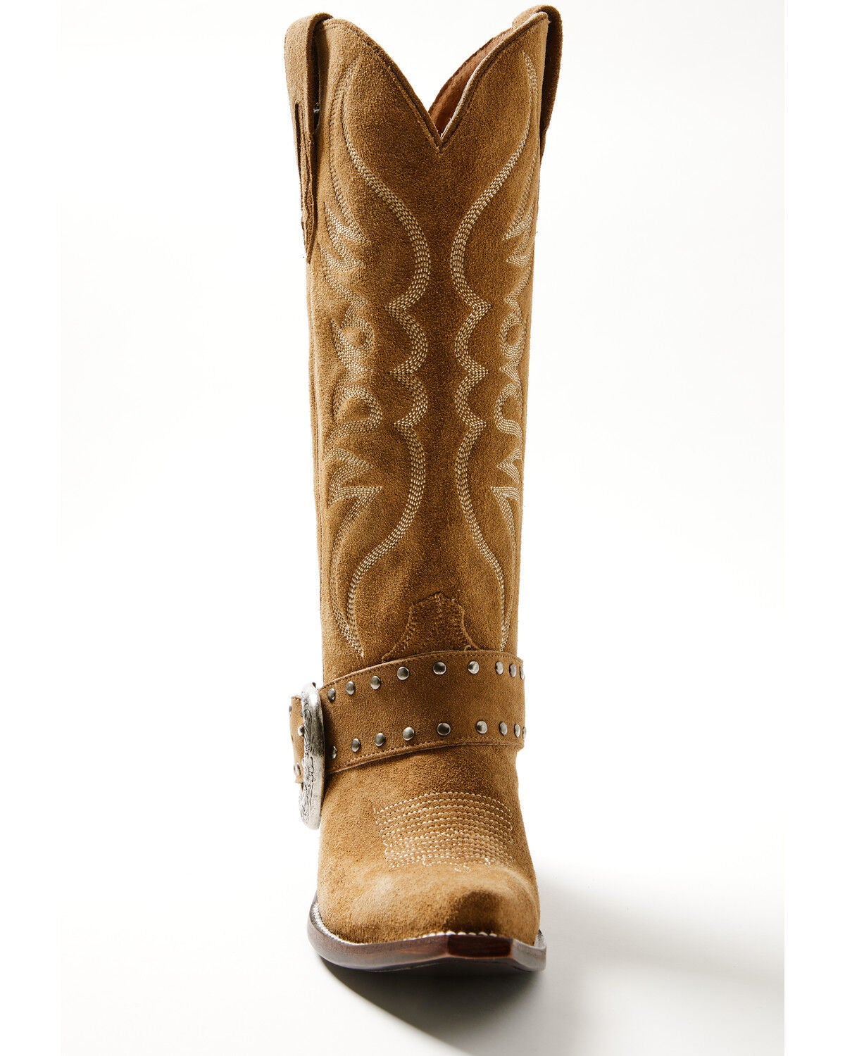 Image #4 - Idyllwind Women's Somethin Bad Suede Tall Western Boots - Snip Toe, Taupe, hi-res