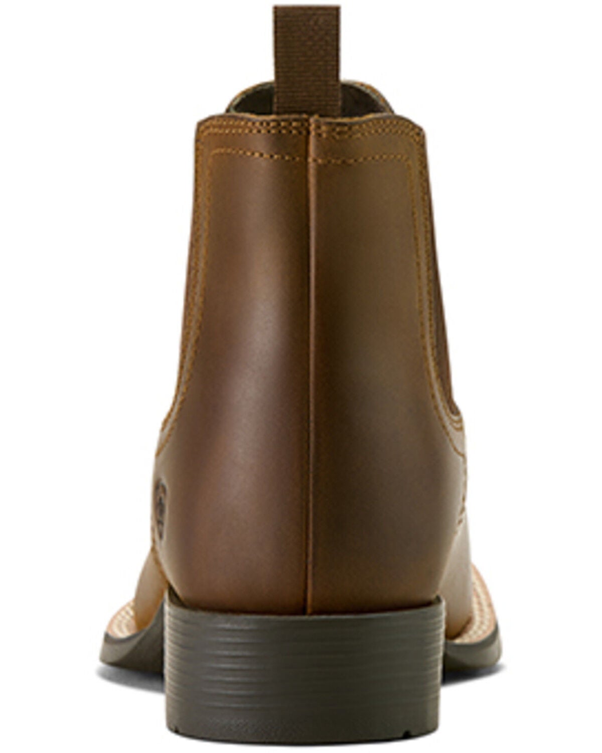 Image #5 - Ariat Boys' Booker Distressed Chelsea Boots - Broad Square Toe, Distressed Brown, hi-res