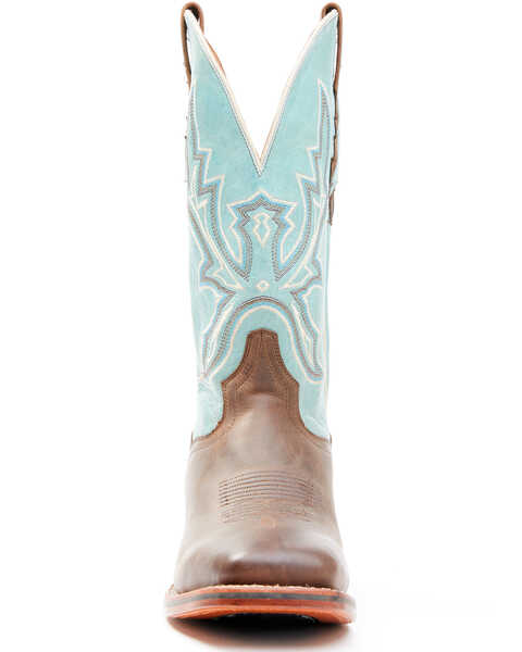 Image #4 - Dan Post Men's Embroidered Western Performance Boots - Broad Square Toe, Tan, hi-res