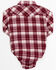 Image #3 - Shyanne Infant Girls' Holiday Plaid Print Long Sleeve Onesie, Burgundy, hi-res