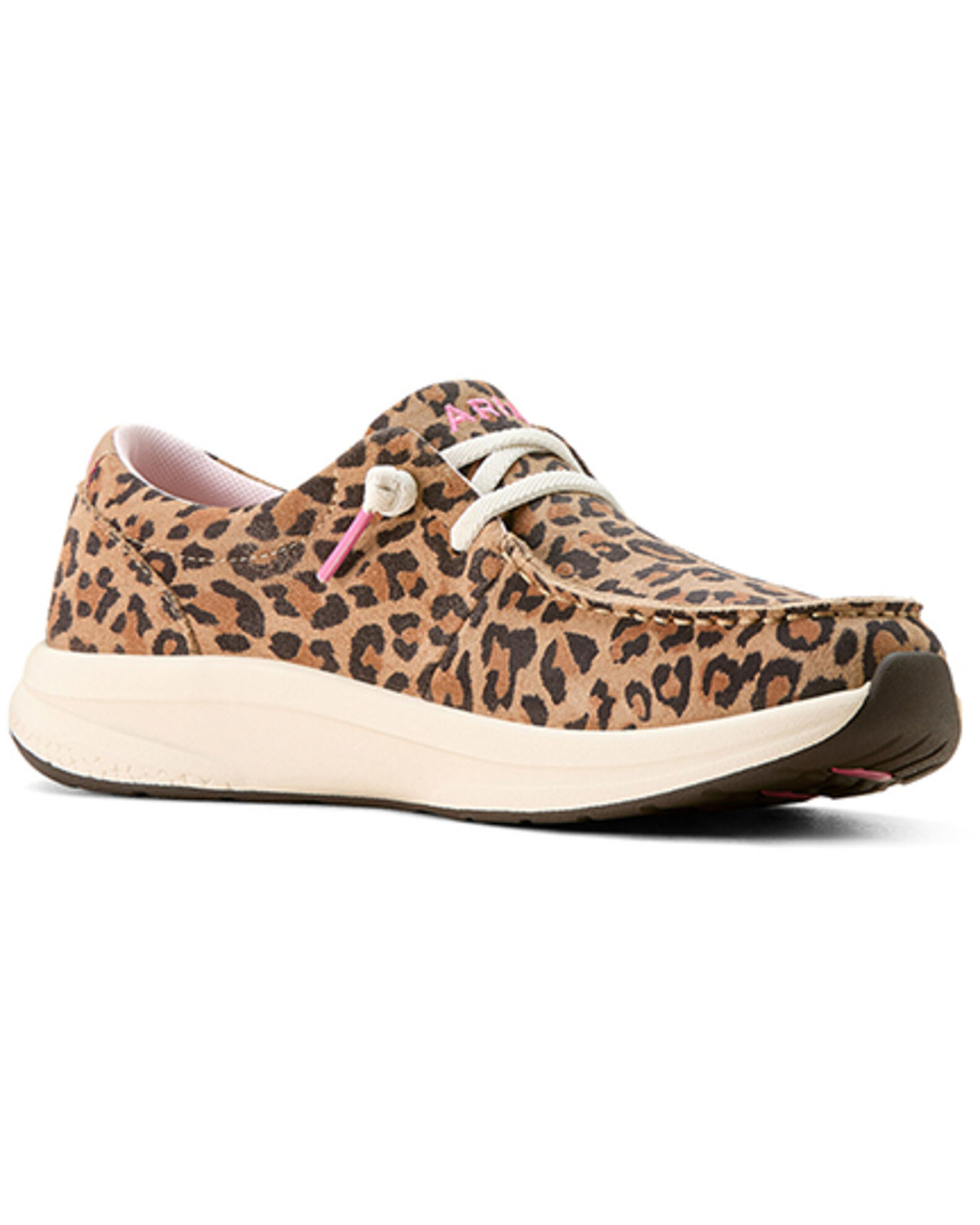 Product Name Ariat Women s Leopard Print Buckeye Casual Shoes Moc Toe