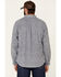 Image #4 - United By Blue Men's Southwestern Soft Hemp Chambray Long Sleeve Western Shirt, Grey, hi-res
