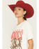 Image #2 - Wrangler Retro Women's Long Live Cowboys Short Sleeve Graphic Tee, Cream, hi-res