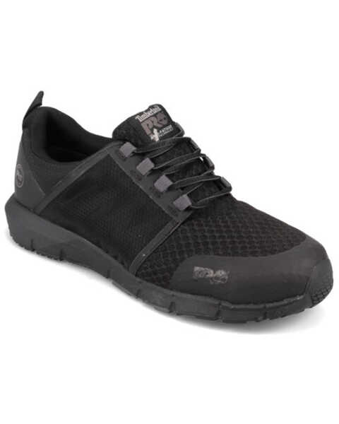 Image #1 - Timberland Men's Radius Work Shoes - Composite Toe, Black, hi-res