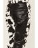 Image #4 - Saints & Hearts Girls' Cow Print Flare Pants, Black, hi-res