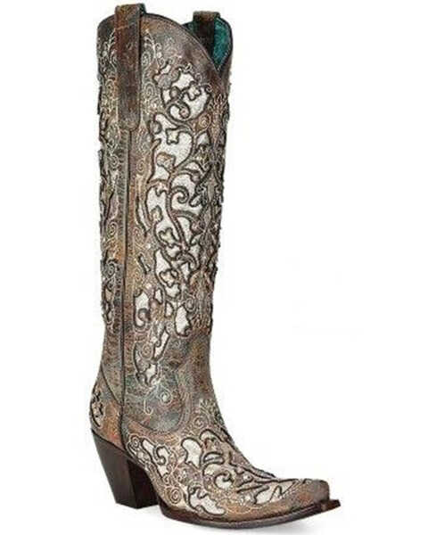 Image #1 - Corral Women's Western Boots - Snip Toe, Turquoise, hi-res