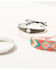 Image #2 - Shyanne Women's Woven Bead & Metal 3pc Bracelet Set, Silver, hi-res