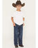 Image #1 - Wrangler Retro Little Boys' Jackson Hole Dark Wash Relaxed Bootcut Stretch Denim Jeans, Blue, hi-res