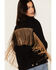 Image #4 - The Harley Jacket by DanielXDiamond: Women's Black Denim Jacket with Gold Fringe, Black, hi-res