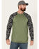 Image #1 - Cody James Men's FR Color Block Baseball Work T-Shirt, Olive, hi-res