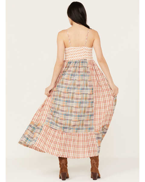 Image #4 - Miss Me Women's Plaid Print Sleeveless Maxi Dress, Multi, hi-res