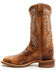 Image #3 - Justin Women's Peyton Western Boots - Broad Square Toe , Brown, hi-res