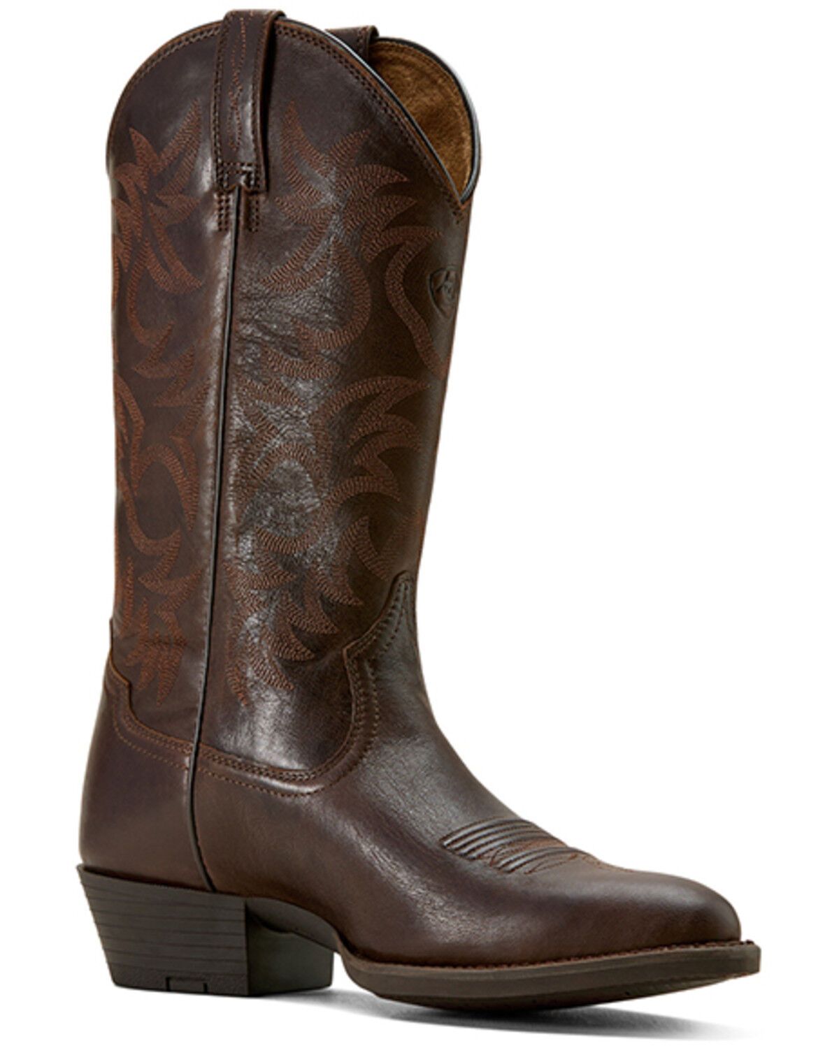 Image #1 - Ariat Men's Heritage Western Boots - Round Toe, Chocolate, hi-res