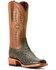 Image #1 - Ariat Men's Futurity Relentless Exotic Ostrich Western Boots - Square Toe, Green, hi-res