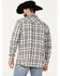 Image #4 - Moonshine Spirt Men's Gray Cloud Plaid Print Long Sleeve Snap Western Shirt, Grey, hi-res