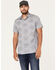 Image #1 - Pendleton Men's Shoreline Print Short Sleeve Western Shirt, Blue, hi-res