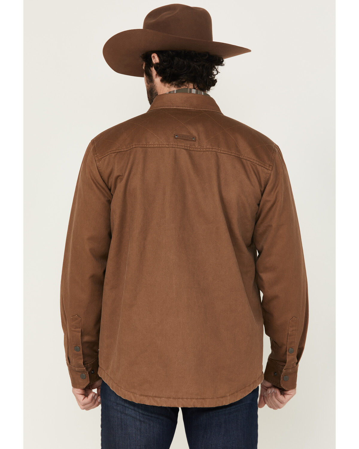 Image #4 - Dakota Grizzly Ryker Microsuede Sherpa Lined Shirt Jacket, Tan, hi-res
