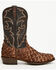 Image #2 - Dan Post Men's Exotic Pirarucu Western Boots - Round Toe, Chocolate, hi-res