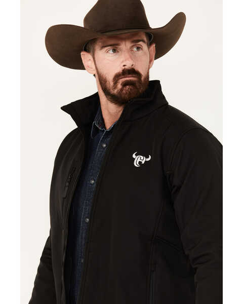 Image #3 - Cowboy Hardware Men's Hecho En Mexico Softshell Jacket, Black, hi-res