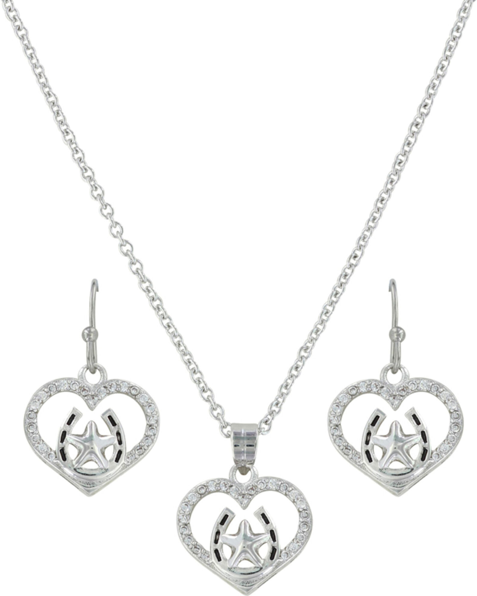 Montana Silversmiths Women s Star Of My Heart Horseshoe Jewelry Set Sheplers