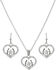 Image #1 - Montana Silversmiths Women's Star Of My Heart Horseshoe Jewelry Set , Silver, hi-res