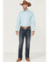 Image #2 - Stetson Men's Deco Geo Print Long Sleeve Button Down Western Shirt , Blue, hi-res