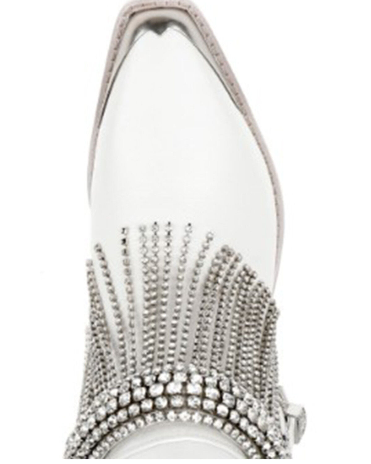 Image #5 - DanielXDiamond Women's High Noon Western Boots - Snip Toe, White, hi-res